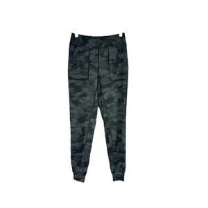 American Tall Gray Black Camo High Rise Athletic‎ Jogger Leggings Womens M Tall